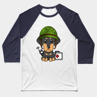 Medic Dachshund Baseball T-Shirt